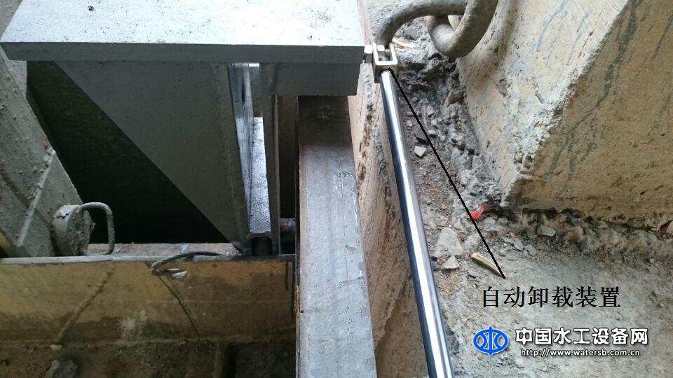 闸门自动卸载装置